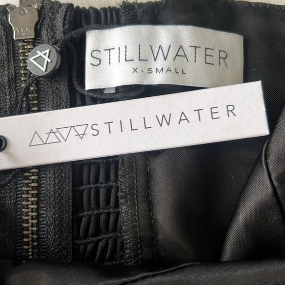 STILLWATER MARE BRALETTE SILK CUPRO CASUAL TOP BLACK SIZE XS NWT - Picture 8 of 9